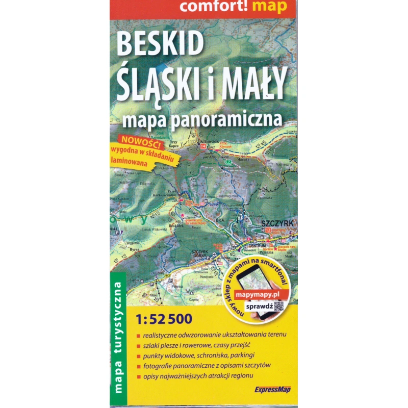 TerraQuest Slezske a Male Beskydy Beskid slaski i maly 52 500 turistic turisticka mapa