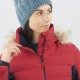 Salomon Stormcozy Jacket W Red Chili C15623 dámská voděodolná zimní bunda 10000 4