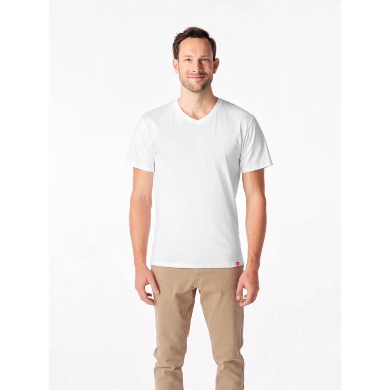 CityZen Bondy bila panske triko kratky rukav 100 bavlna