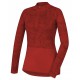 Husky Merino 100 Long Sleeve Zip L červená 2021 dámské triko dlouhý rukáv Merino vlna