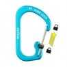 Nite Ize SlideLock Carabiner Aluminum 3 karabina s posuvnou pojistkou modra