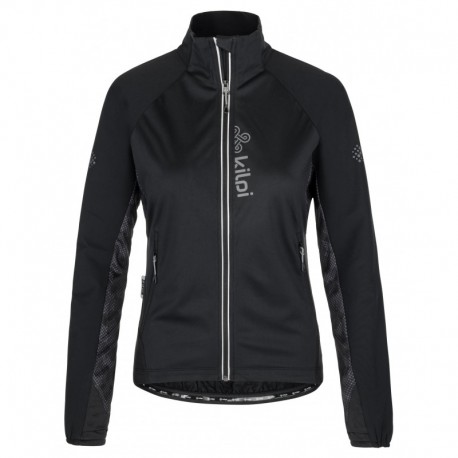 Kilpi Nordim-W černá QL0109KIBLK dámská větruodolná bunda na běh, kolo nebo běžky 