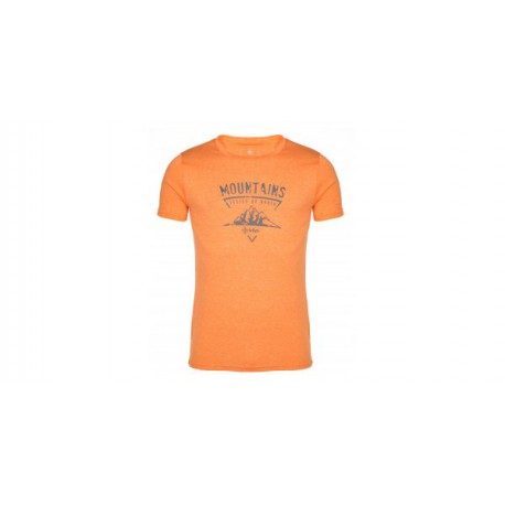 Kilpi Garove-M oranžové IM0181 pánské funkční rychleschnoucí outdoorové triko krátký rukáv