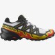 Salomon Speedcross 6 white/black/empire yellow 417378 pánské prodyšné běžecké boty 1