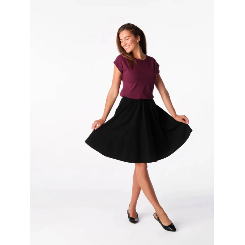 CityZen Alta bordo damske tricko kratky rukav 95 procent bavlna