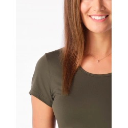 Cityzen Breda dark khaki damske tricko 95 procent bavlna 2