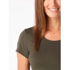 Cityzen Breda dark khaki damske tricko 95 procent bavlna 2