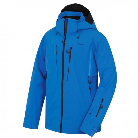 Husky Montry M modrá pánská nepromokavá zimní lyžařská bunda