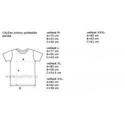 _CityZen Antony navy panska polokosile kratky rukav 100 bavlna zmereno
