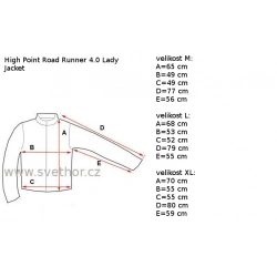 _High Point Road Runner 4.0 Lady Jacket khaki damska lehka nepromokava bunda zmereno