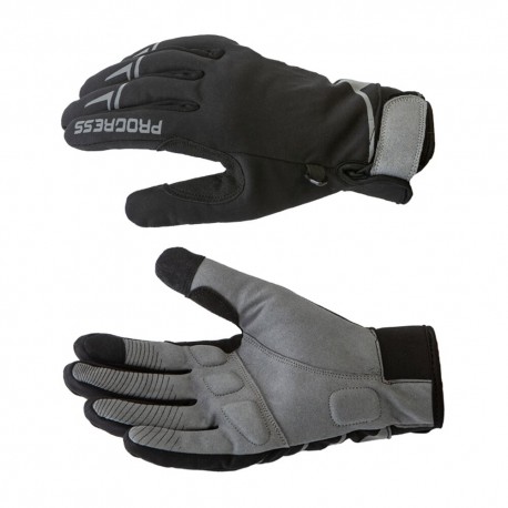 Progress Wintersport Gloves černá unisex zimní větruodolné prodyšné rukavice 