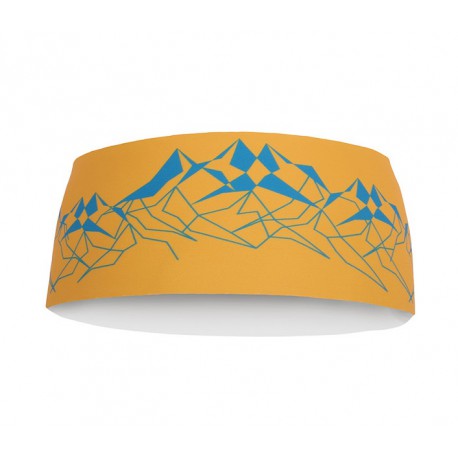 Direct Alpine Stripe mango/ocean unisex funkční sportovní čelenka 