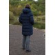 Husky Normy dk. blue dámský zimní voděodolný kabát s kapucí  8