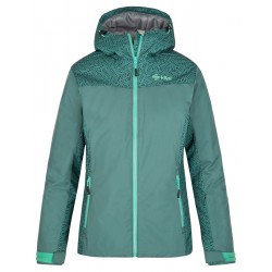 Kilpi Flip-W tmavě zelená SL0113KIDGN dámská voděodolná lyžařská zimní bunda 1
