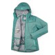 Kilpi Flip-W tmavě zelená SL0113KIDGN dámská voděodolná lyžařská zimní bunda 3
