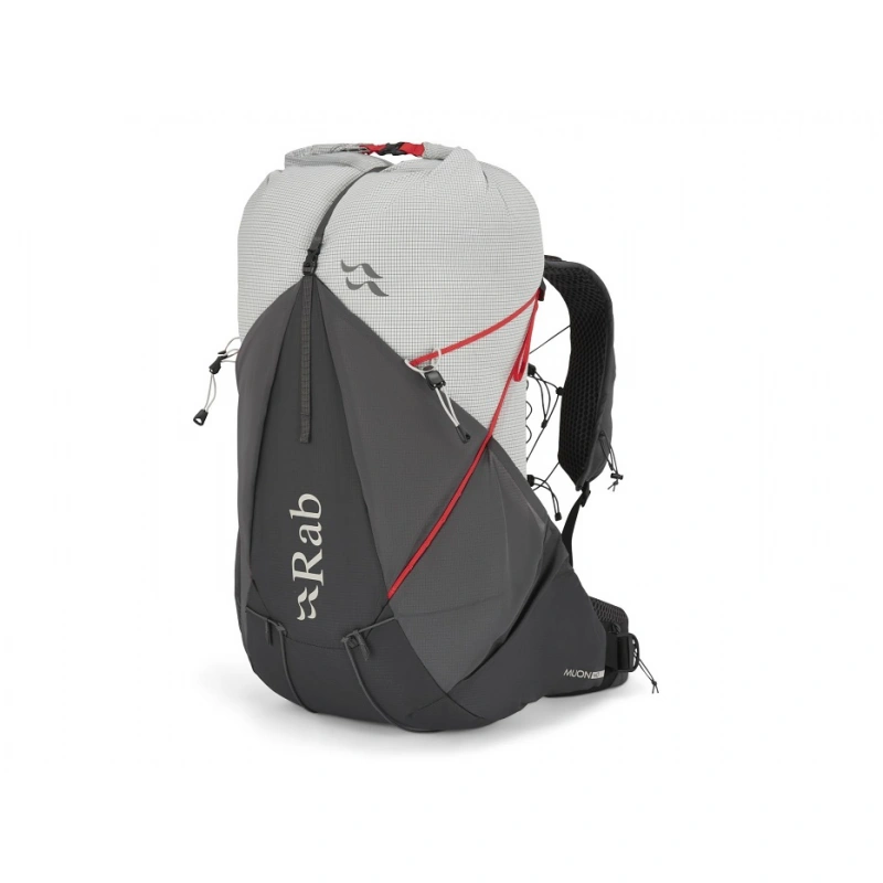 Rab Muon 40 pewter graphene ultralehky turisticky expedicni batoh s rolovacim uzaverem