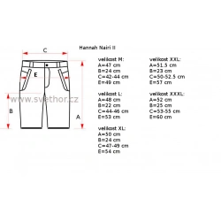 _Hannah Nairi II anthracite orange panske funkcni outdoorove turisticke kratasy zmereno