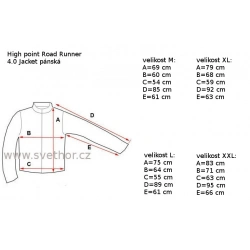 _High Point Road Runner 4.0 Jacket brilliant blue panska lehka nepromokava bunda zmereno