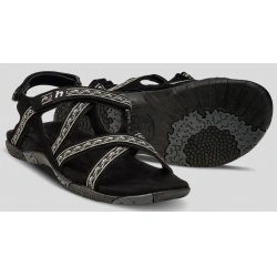 Hannah Fria W anthracite damske paskove sandale - brousena stelka - vhodne i do vody 3