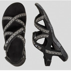 Hannah Fria W anthracite damske paskove sandale - brousena stelka - vhodne i do vody 6