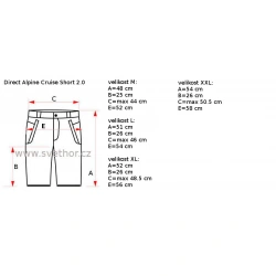 _Direct Alpine Cruise Short 2.0 blue indigo panske outdoorove turisticke kratasy zmereno
