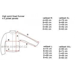 _High Point Road Runner 4.0 Jacket black panska lehka nepromokava bunda BlocVent zmereno