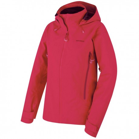 Husky Nakron L růžová dámská nepromokavá třívrstvá outdoorová bunda