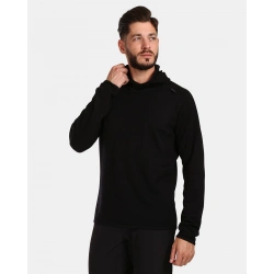 Kilpi Moseo-M cerna UM0205KIBLK panska funkcni mikina svetr s kapuci 53% Merino vlna 1