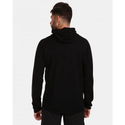 Kilpi Moseo-M cerna UM0205KIBLK panska funkcni mikina svetr s kapuci 53% Merino vlna 2