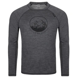 Kilpi Mavora Top-M tmave seda SM0505KIDGY panske triko dlouhy rukav 100% Merino vlna