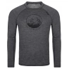 Kilpi Mavora Top-M tmave seda SM0505KIDGY panske triko dlouhy rukav 100% Merino vlna