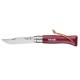 OPINEL VR N°08 Inox Trekking burgundy zavírací nůž outdoor 8,5 cm