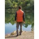 Husky Dresles M brick orange pánská lehká péřová vesta DWR 6