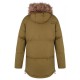 Husky Downbag M dk. khaki pánský zimní péřový kabát s kapucou a kožešinou 2022 1