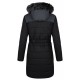 Kilpi Ketrina-W černá SL0129KIBLK dámský voděodolný zimní kabát s kožešinou s páskem 1