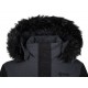 Kilpi Ketrina-W černá SL0129KIBLK dámský voděodolný zimní kabát s kožešinou s páskem 2