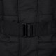 Kilpi Ketrina-W černá SL0129KIBLK dámský voděodolný zimní kabát s kožešinou s páskem 4
