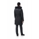 Kilpi Ketrina-W černá SL0129KIBLK dámský voděodolný zimní kabát s kožešinou s páskem 6