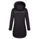 Kilpi Peru-W černá SL0125KIBLK dámský voděodolný zimní kabát (delší bunda) s kožešinou 1