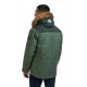 Kilpi Alpha-M khaki QM0502KIKHK pánská zimní bunda (kabát) s kožešinou 2