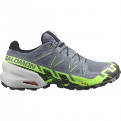 Salomon Speedcross 6 GTX flint stone/green gecko 473019 pánské nepromokavé běžecké boty