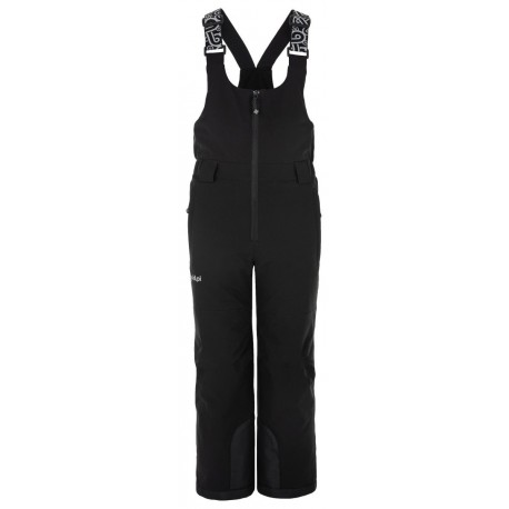 Kilpi Charlie-J černá QJ0452KIBLK dětské nepromokavé zimní lyžařské kalhoty s laclem