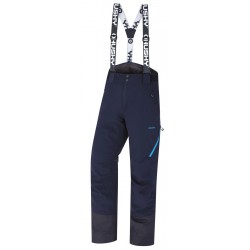 Husky Mitaly M black blue (černo-modrá) pánské nepromokavé zimní lyžařské kalhoty