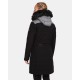 Kilpi Ketrina-W černá UL0129KIBLK dámský voděodolný zimní kabát s kožešinou s páskem  2