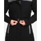 Kilpi Ketrina-W černá UL0129KIBLK dámský voděodolný zimní kabát s kožešinou s páskem 4