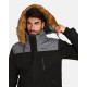 Kilpi Alpha-M black UM0127KIBLK pánská zimní bunda (kabát) s kožešinou 2