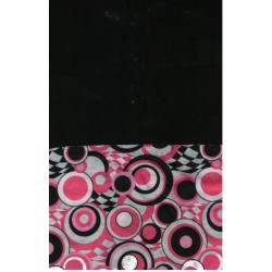 Multifunkční šátek fleece warm ring colour růžová zimní tubus s fleecem