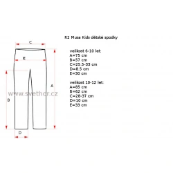 _R2 ATF319A Musa neon yellow black detske funkcni rychleschnouci termo spodky zmereno