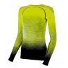 R2 ATF309A Musa Kids neon yellow black detske funkcni termo triko dlouhy rukav