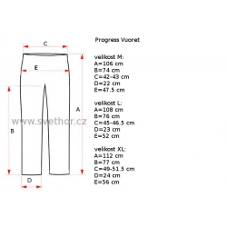 _Progres Vuoret cerna panske technicke zimni zateplene softshellove kalhoty zmereno